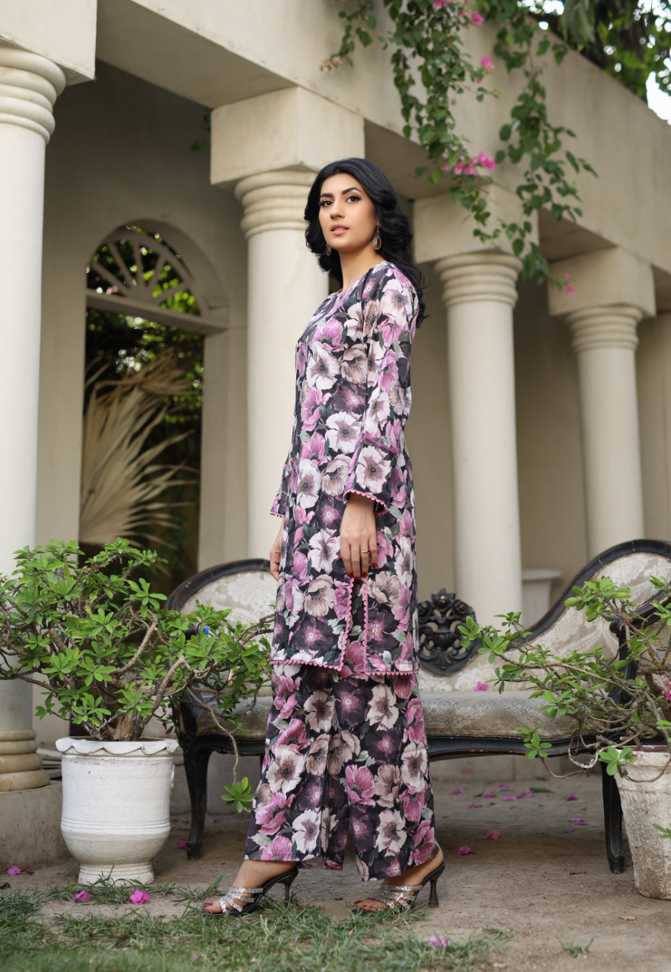 BUT-107 - Black - S.Prints Printed Lawn Co-ords