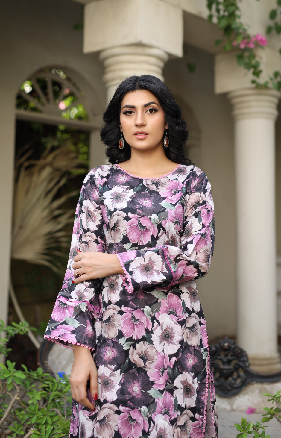 BUT-107 - Black - S.Prints Printed Lawn Co-ords