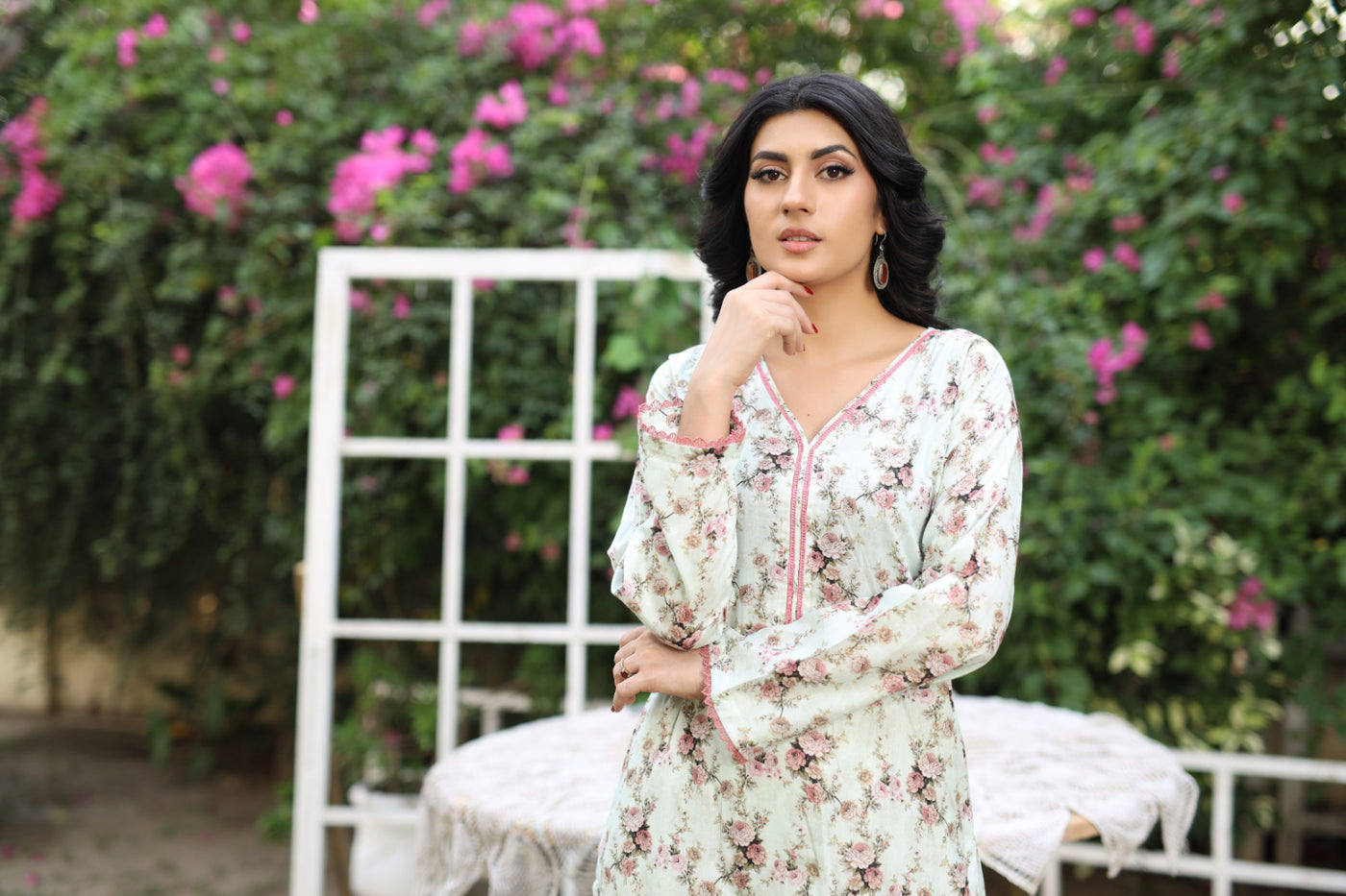 BUT-105 - Mint - S.Prints Printed Lawn Co-ords - Memsaab Online