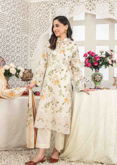 TWD-1686- Readymade Areeba Tawakkal Lawn Suit 2025 - Memsaab Online