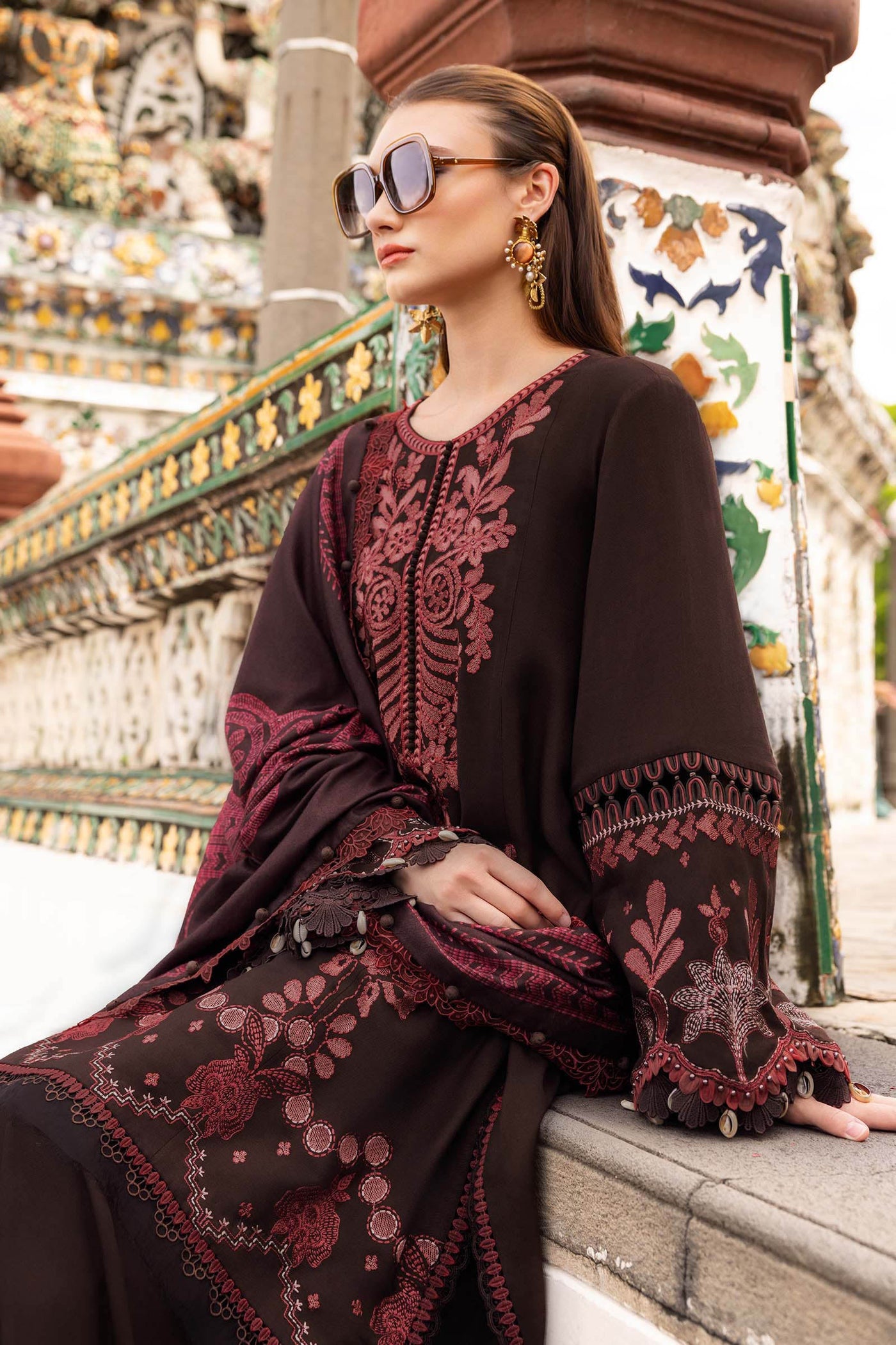 MPT-2804-A Unstitched - Maria B MPRINTS Collection 2025 - Memsaab Online