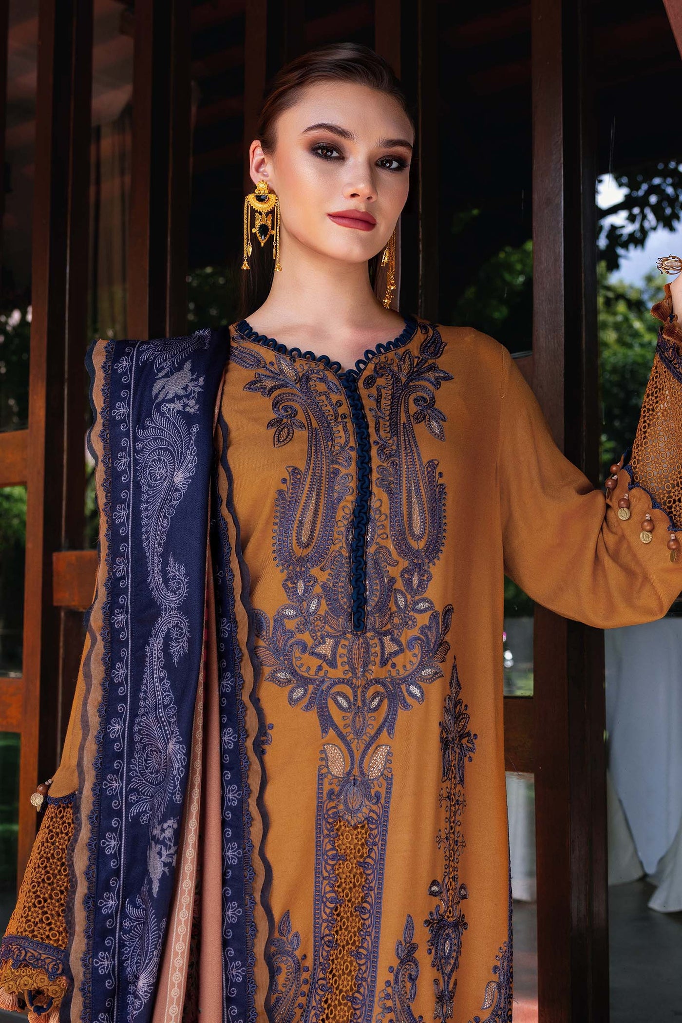 MPT-2803-A Unstitched - Maria B MPRINTS Collection 2025 - Memsaab Online