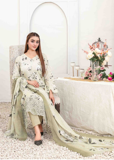 TWD-1682- Readymade Areeba Tawakkal Lawn Suit 2025 - Memsaab Online