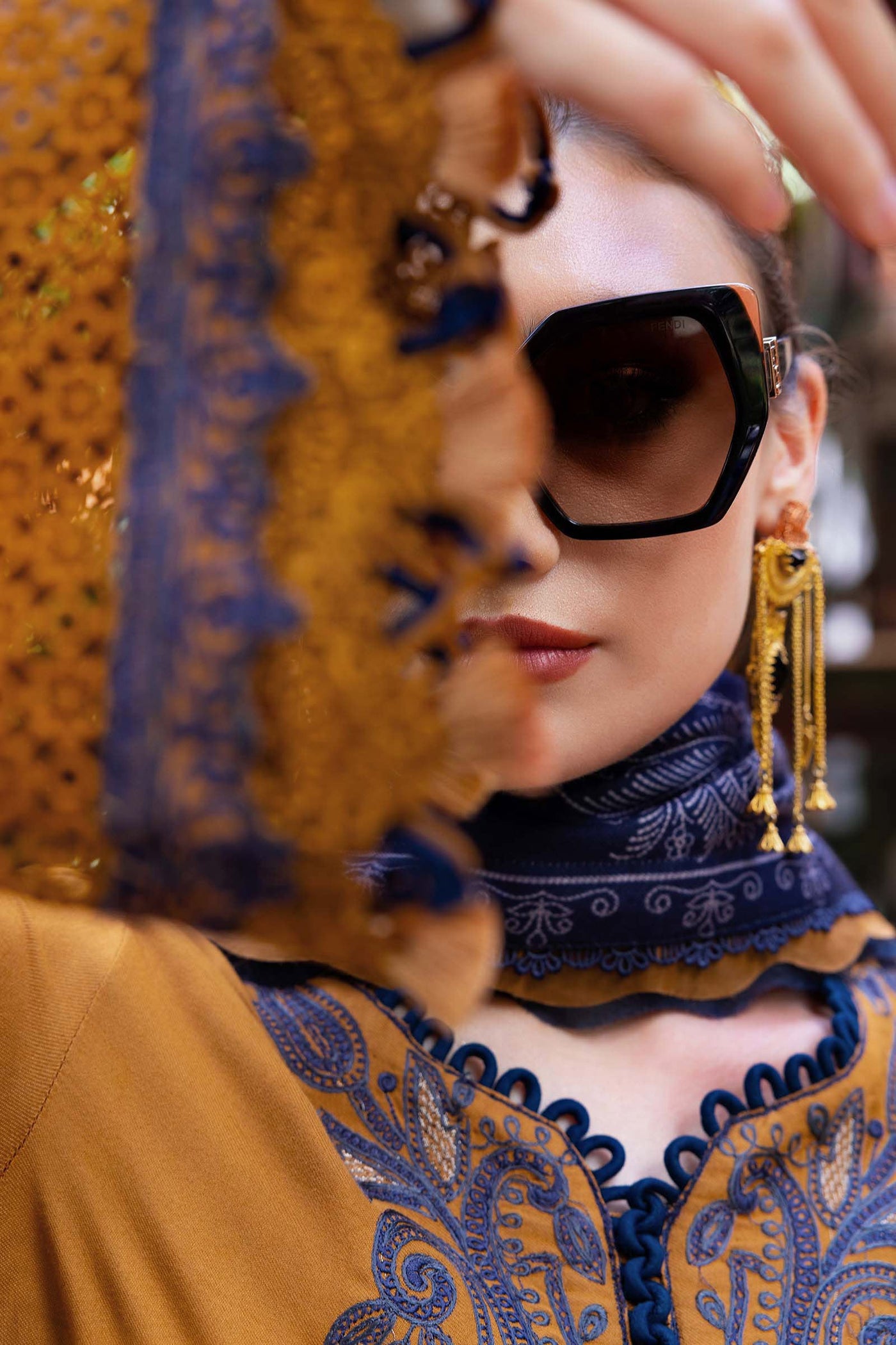 MPT-2803-A Unstitched - Maria B MPRINTS Collection 2025 - Memsaab Online