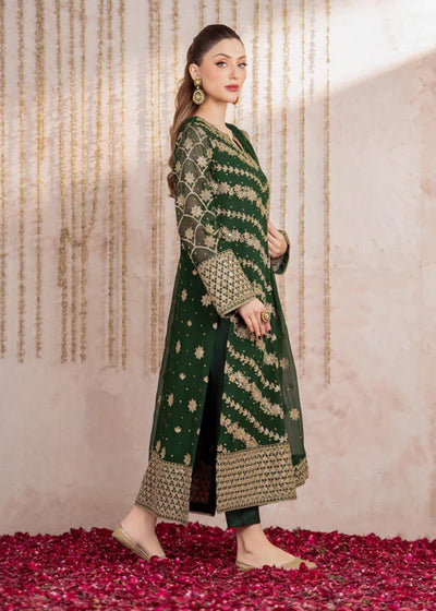 EUZ4128-Mifrah - Meeral Luxe - Readymade Organza Suit - Memsaab Online