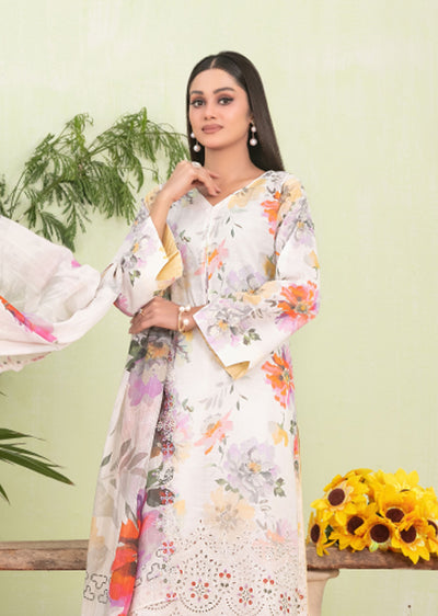 TWD-1712- Readymade Erva Tawakkal Lawn Suit 2025 - Memsaab Online