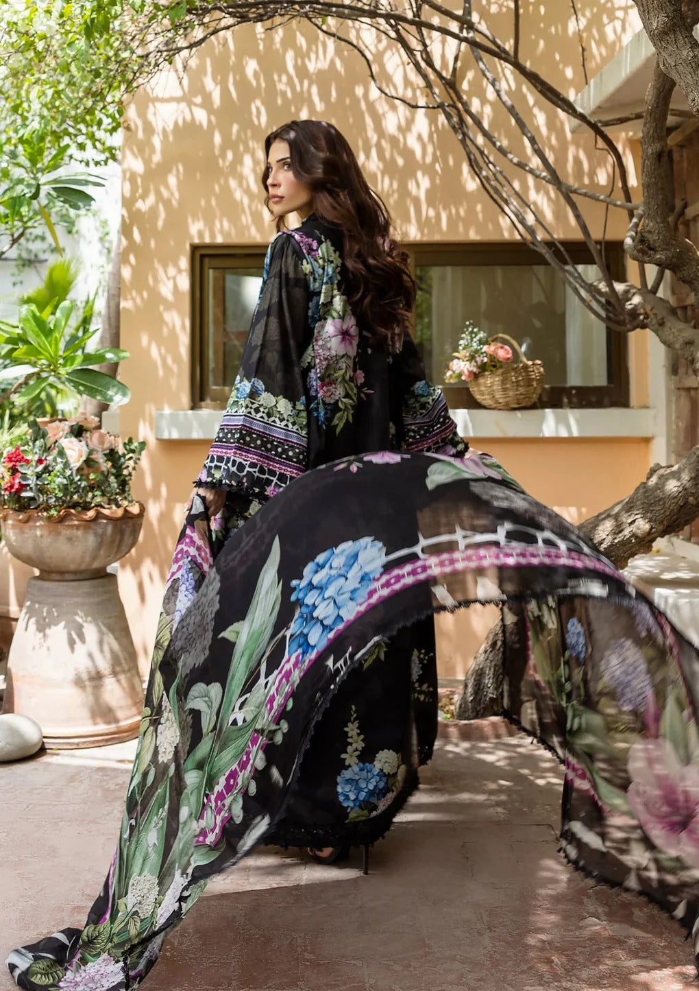 ELFECD-04-A-Midnight Bloom-Readymade-Elaf Prints Collection 2025 - Memsaab Online