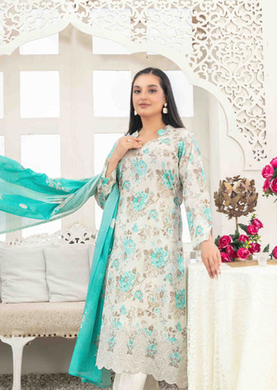 TWD-1683- Readymade Areeba Tawakkal Lawn Suit 2025 - Memsaab Online