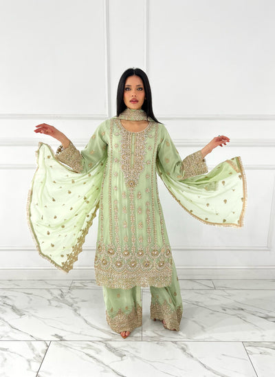 Shaz1801 - Readymade - Chiffon - Mummy n Me Outfit - Memsaab Online