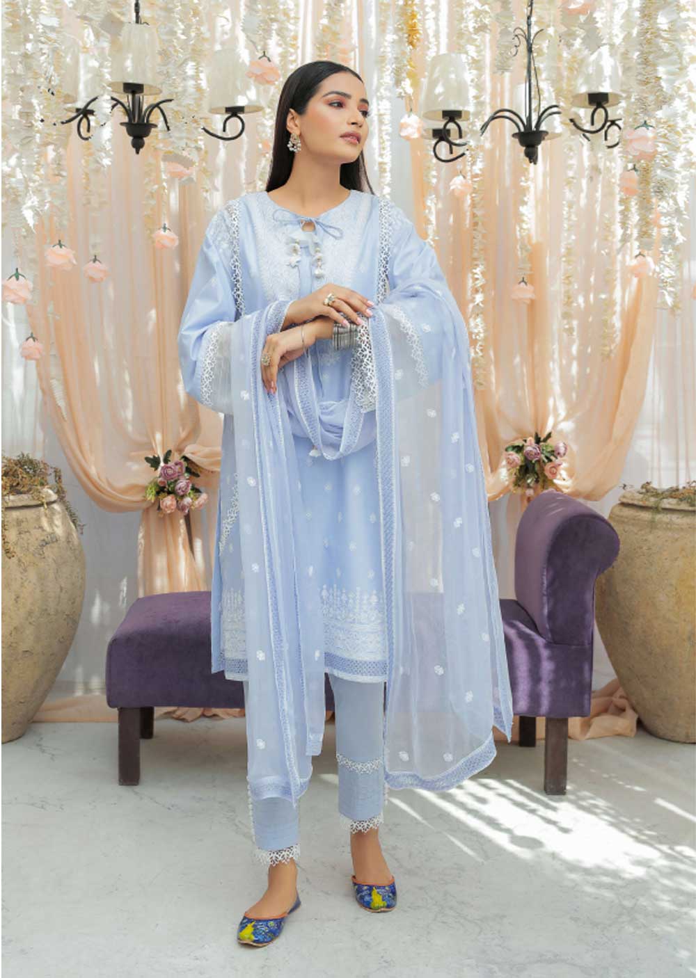 ZT-01 - Unstitched - Tishnagi Collection by Zarizaa 2023 - Memsaab Online