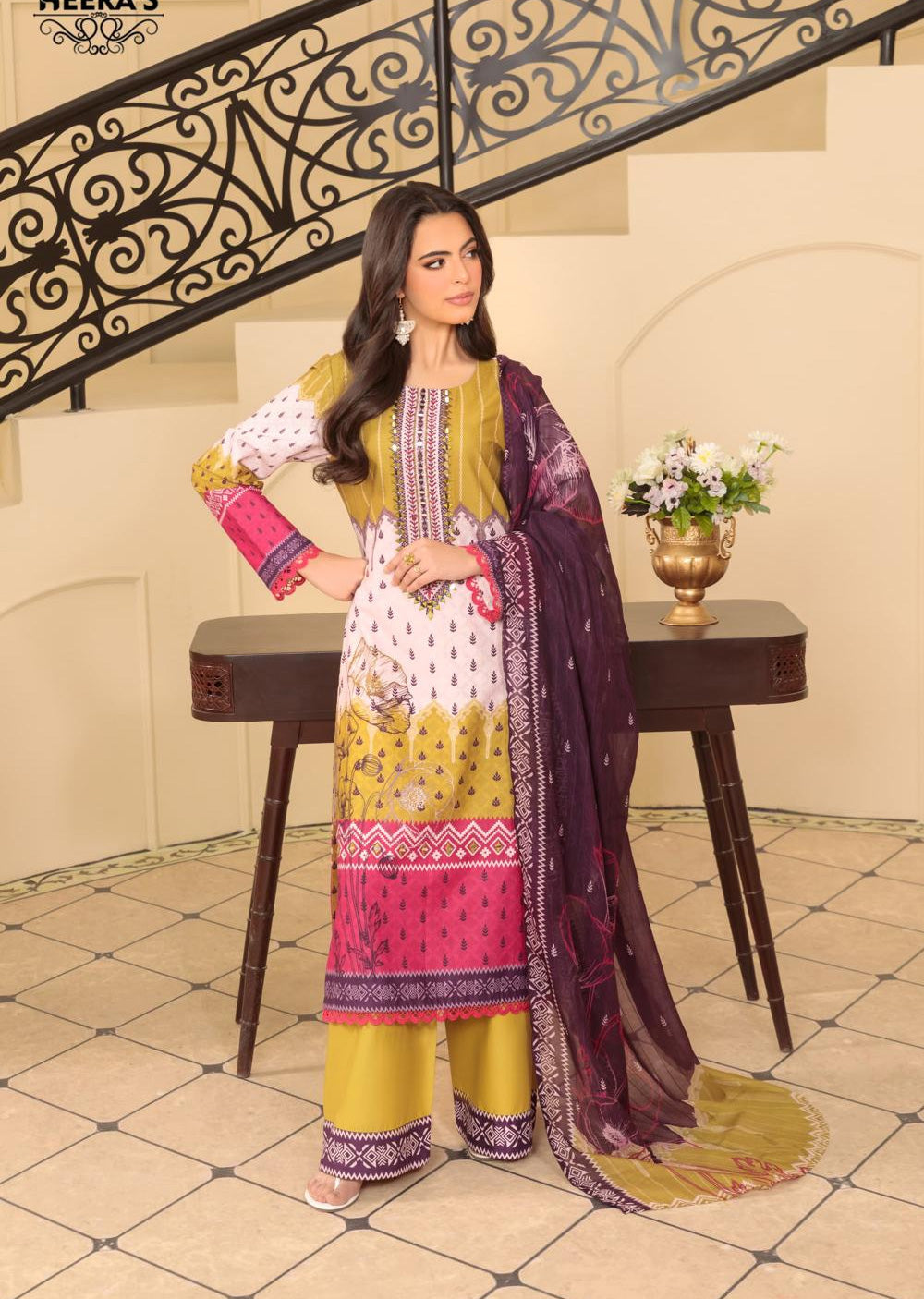 HSS-331- Readymade Heeras Suit - Memsaab Online