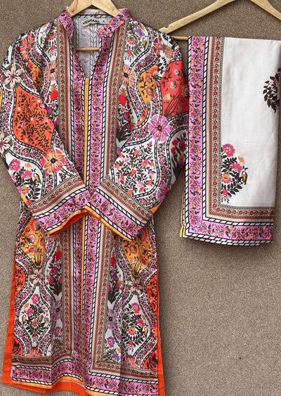 SMRF-11 - Pink - Readymade - Silk Suit 2025 - Memsaab Online