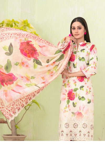TWD-1713- Readymade Erva Tawakkal Lawn Suit 2025 - Memsaab Online