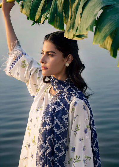 MBCS-401-A - Readymade - Maria B M.Basics Lawn Collection 2024 - Memsaab Online