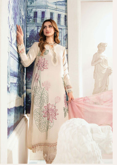 MSBT-101-A - Unstitched - Maria B MPrints Lawn Eid Collection 2024 - Memsaab Online