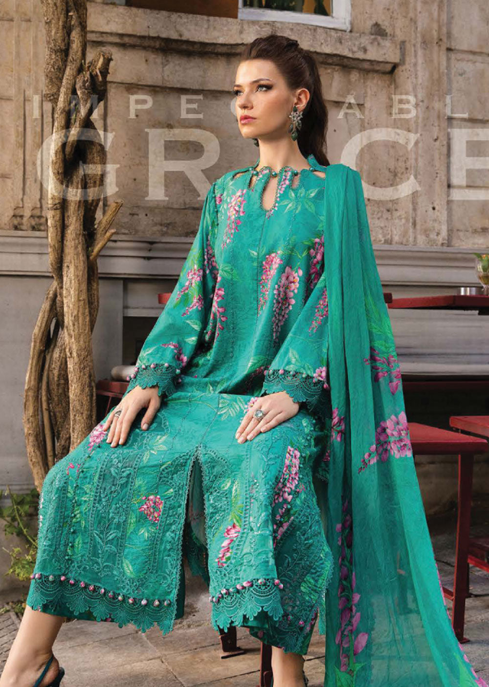 MPTR-2401-A - Readymade - Maria B MPRINTS Collection 2024 - Memsaab Online