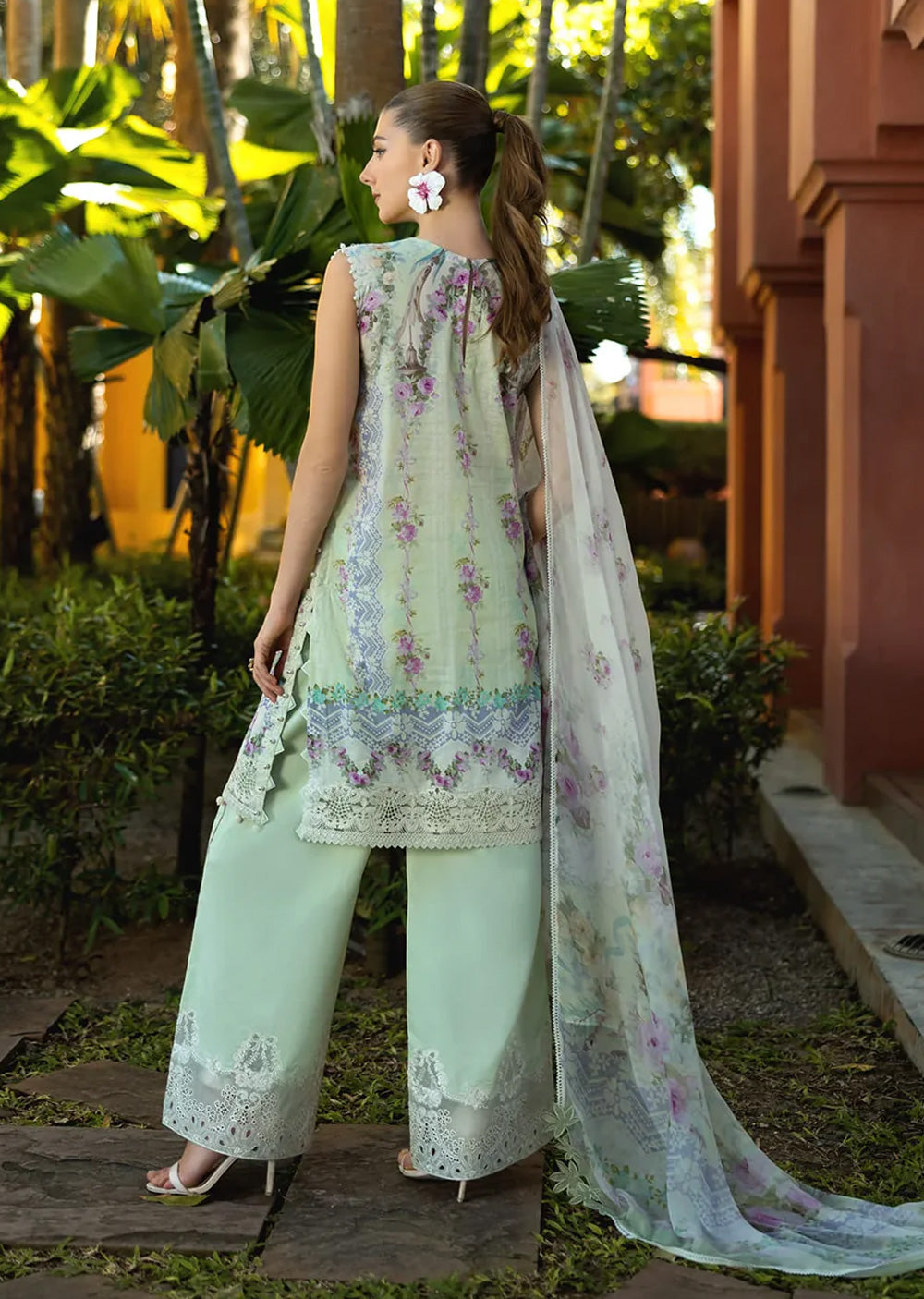 ELFH-01-A - Elaf Signature Embroidered Lawn Collection 2025 - Memsaab Online