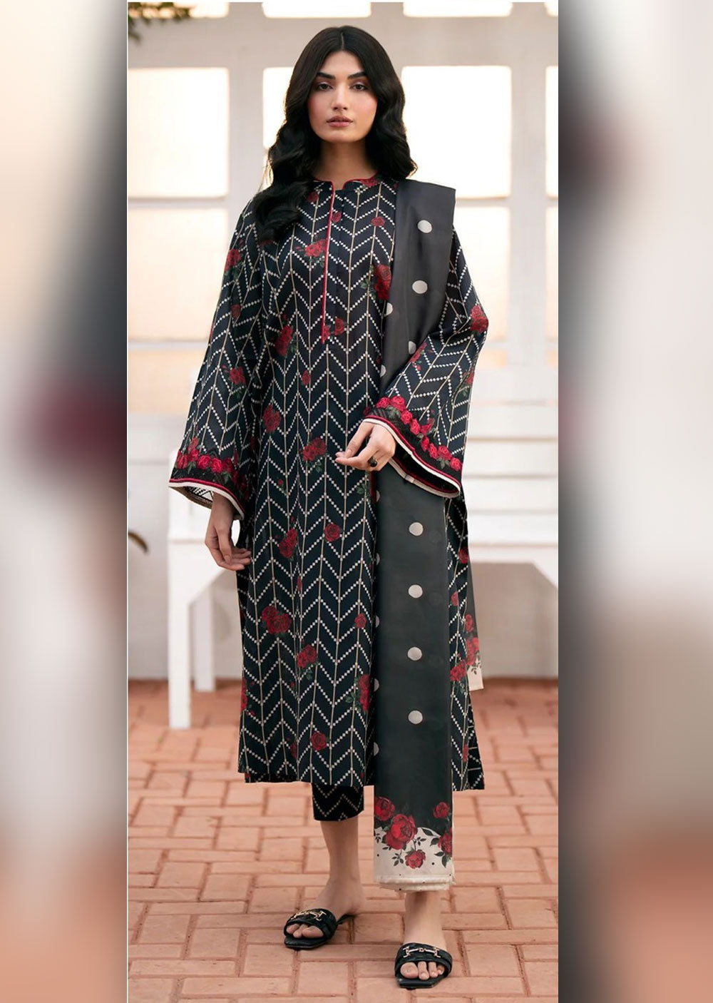 BRCB-01 - Unstitched - Baroque Inspired Suit - Memsaab Online