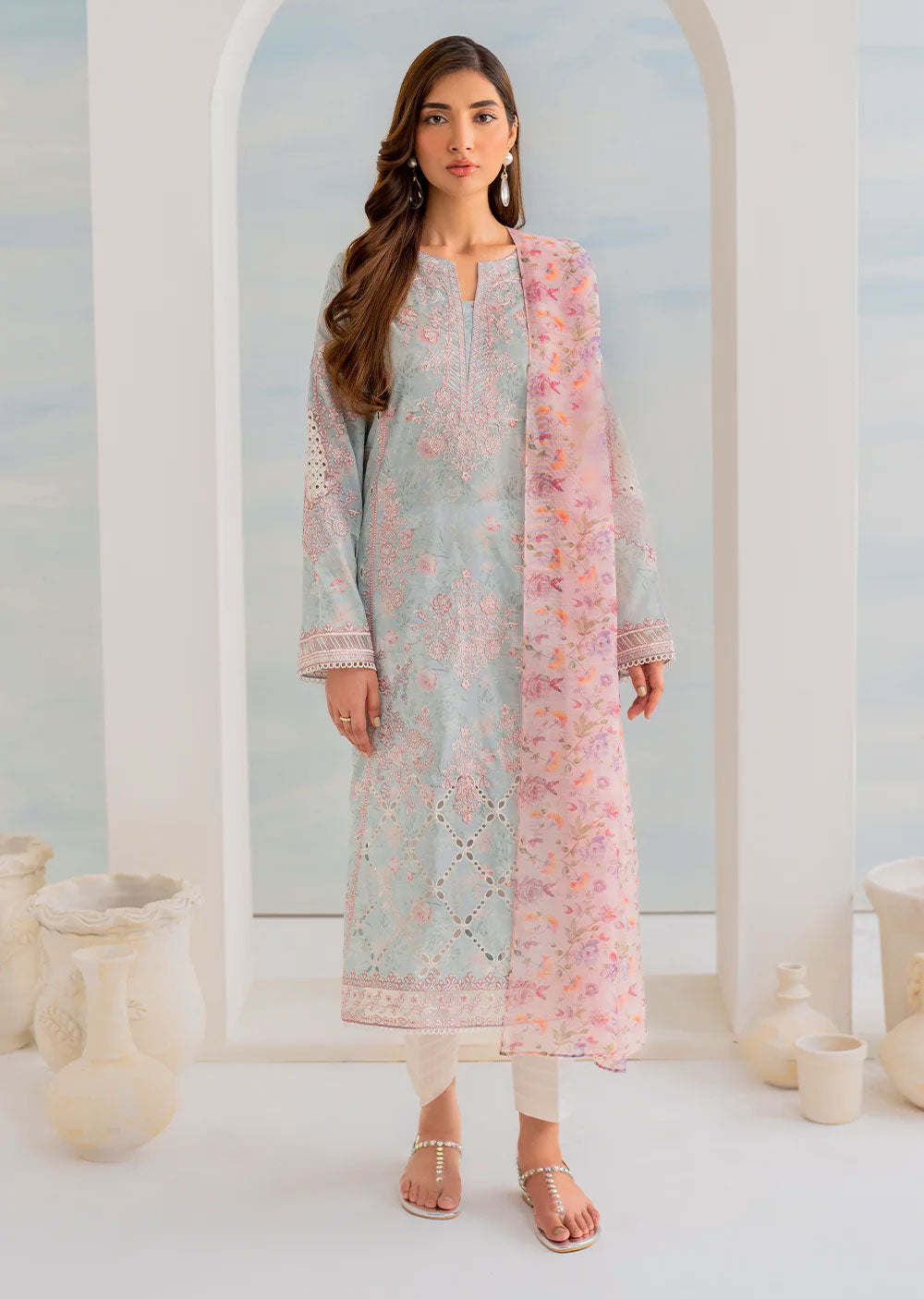 IGL-01-R - Readymade - Guzel Lawn Collection by Iznik 2024 - Memsaab Online