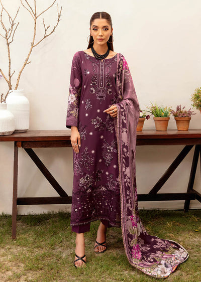 RMSHD-01 - Unstitched - Ramsha Mashaal Lawn Vol 12 - Memsaab Online