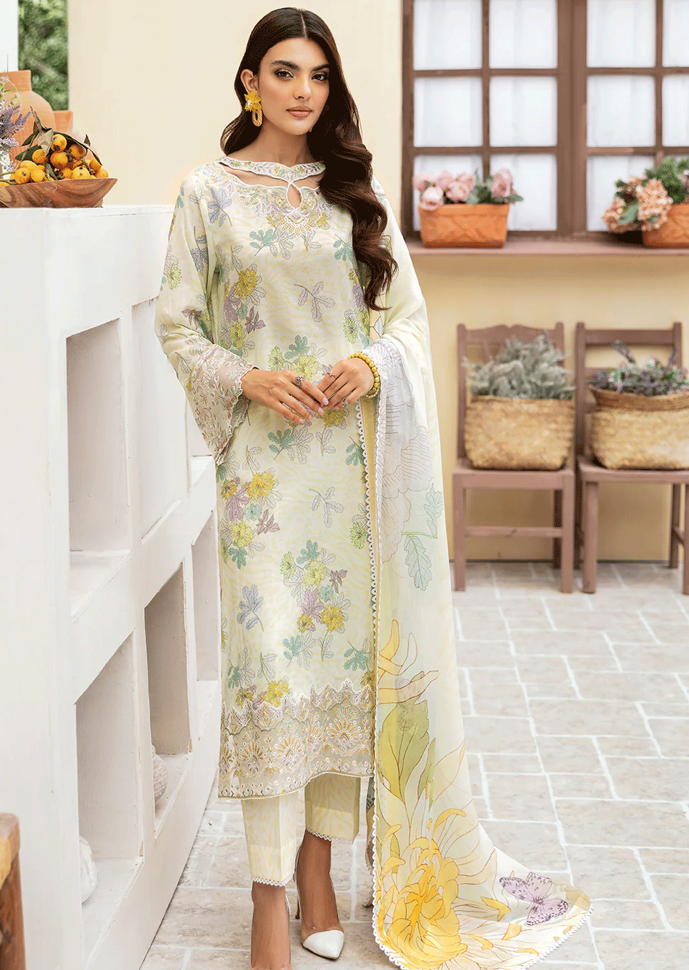 N-501 - Unstitched - Ramsha Rangrez Lawn Collection Vol 5 2024 - Memsaab Online