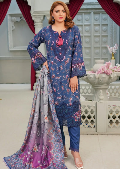 Mun-07 Readymade Winter Dhanak Suit - Memsaab Online
