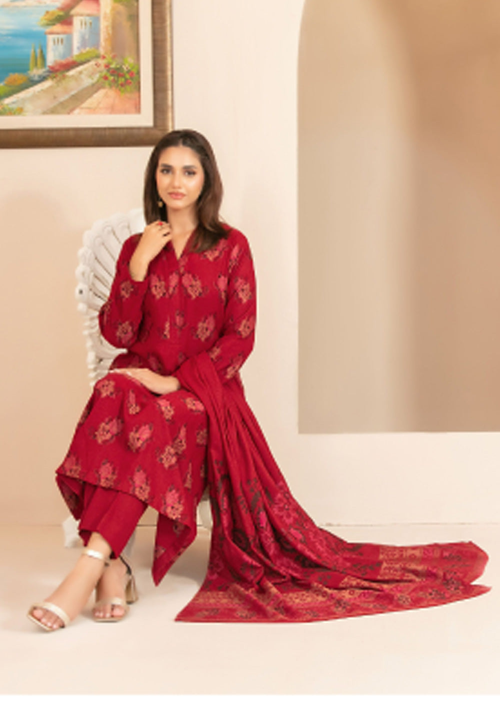 TWD-4703 - Lehr Tawakkal UNStitched Suit - Memsaab Online