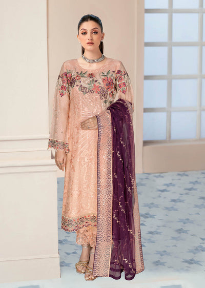 N-501-R - Readymade - Ramsha Nayab Weightless Chiffon Vol 5 2024 - Memsaab Online