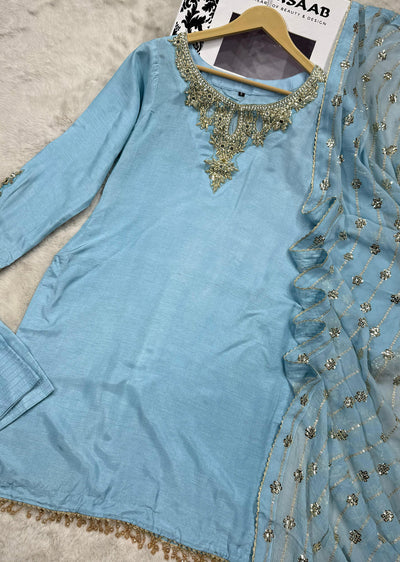 ASB-06 - Readymade Frozi - Silk Luxe Handwork - Memsaab Online