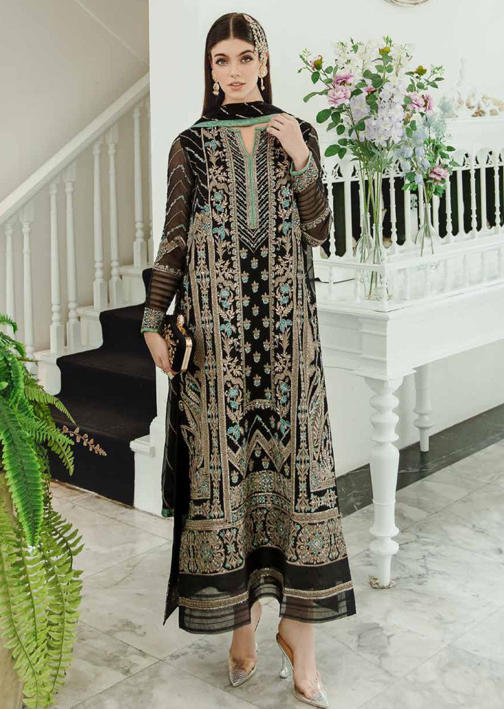 SW2301 - Readymade - Freesia by Ariya Chiffon De Luxe 2024 - Memsaab Online