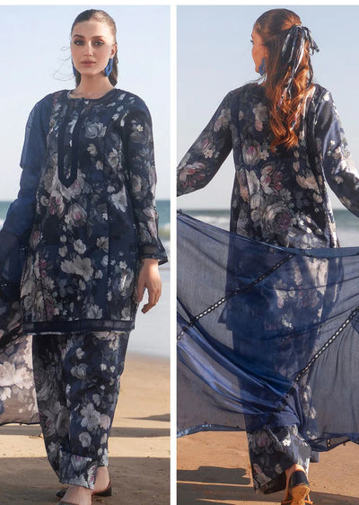 NU-02 - Baroque Inspired Linen Suit - Memsaab Online