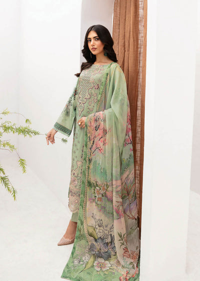 Z-1101-R - Readymade - Ramsha Mashaal Luxury Lawn Vol 11 - Memsaab Online