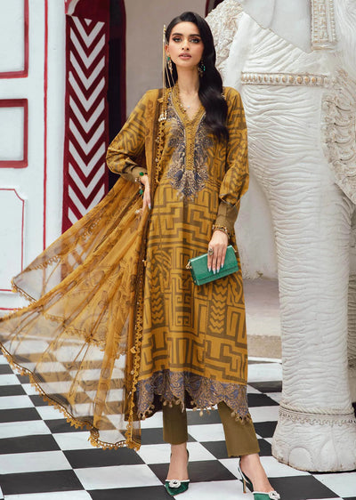 MPTR-2703-A- Unstitched - Maria B MPRINTS Collection 2025 - Memsaab Online