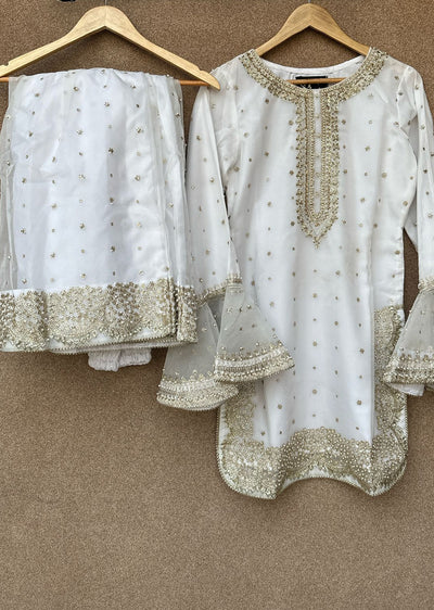 SRB3231 - White - Sehrish B Design 2025 - Memsaab Online