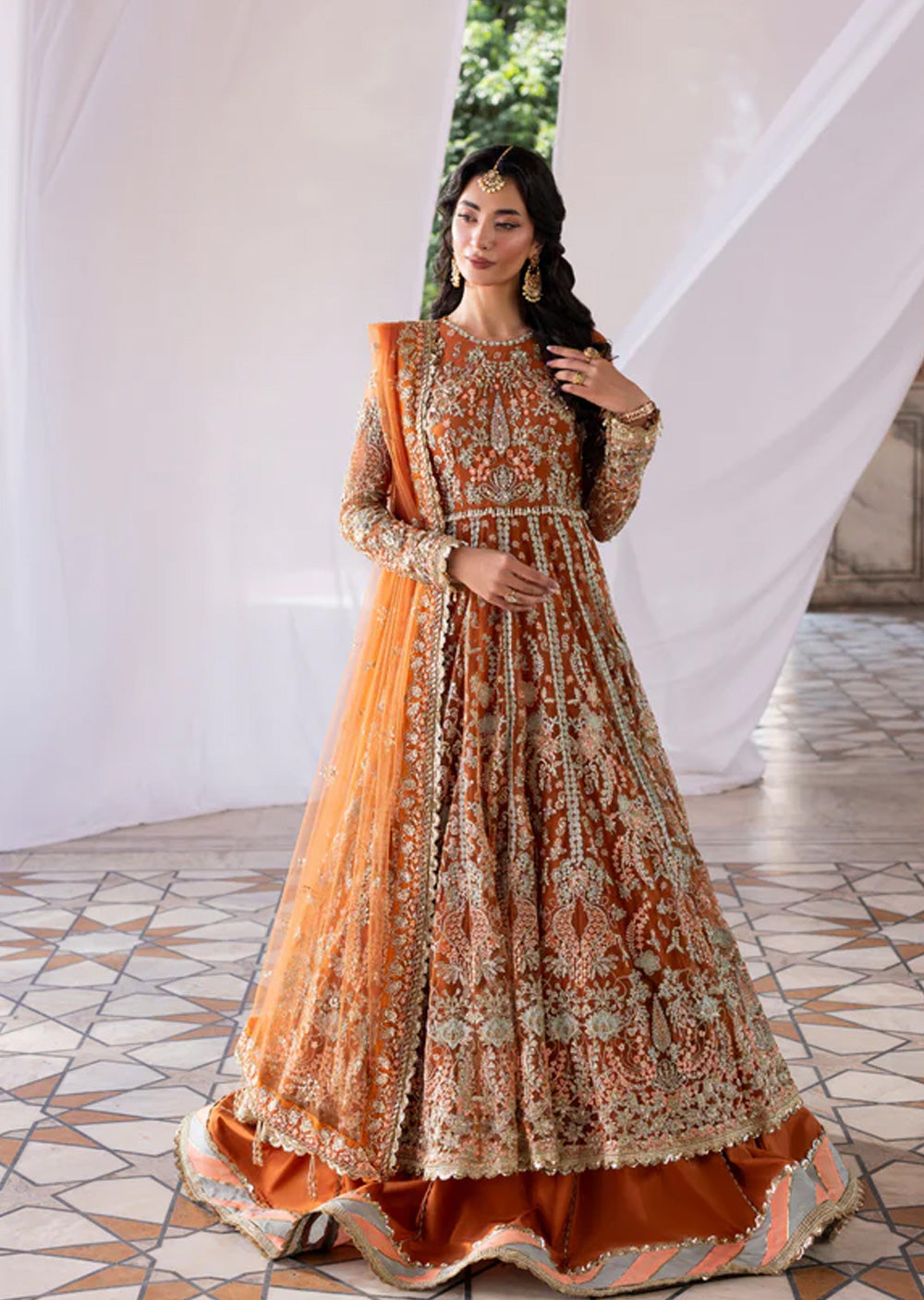 AYLN-02 SAFFRON Readymade Collection by AYLIN 2025 - Memsaab Online