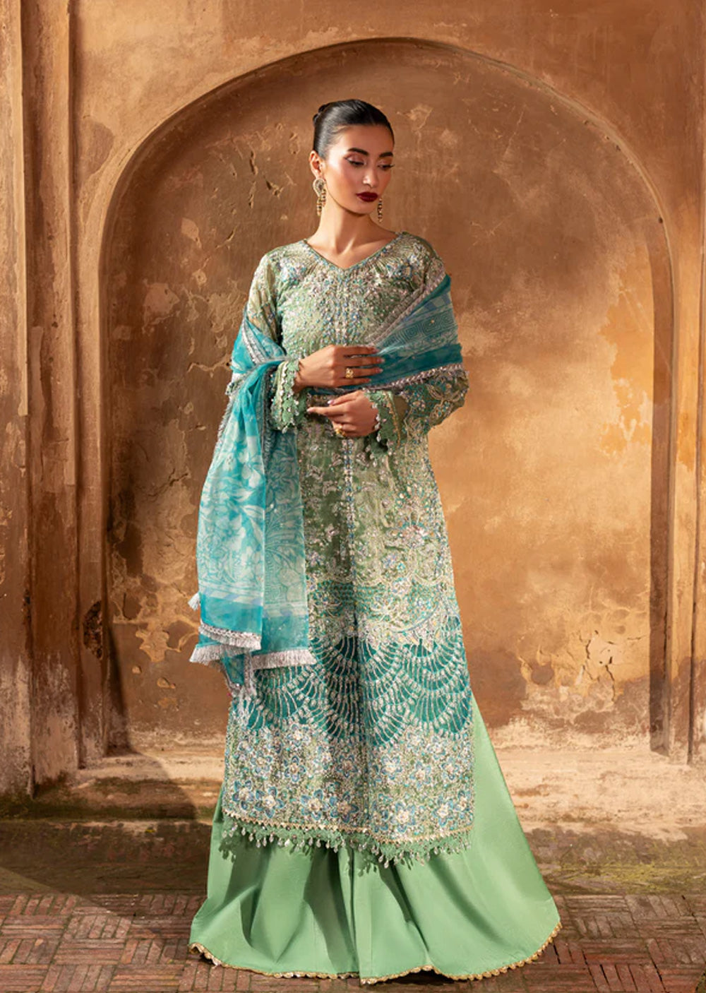 AYLN-07 OCEANBLOOM Readymade Collection by AYLIN 2025 - Memsaab Online