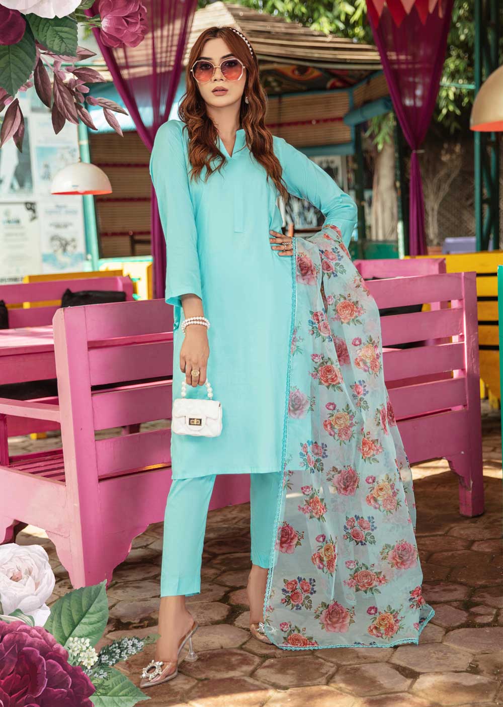 SSE-01 - Readymade - Summer Escape Collection by Simrans 2023 - Memsaab Online