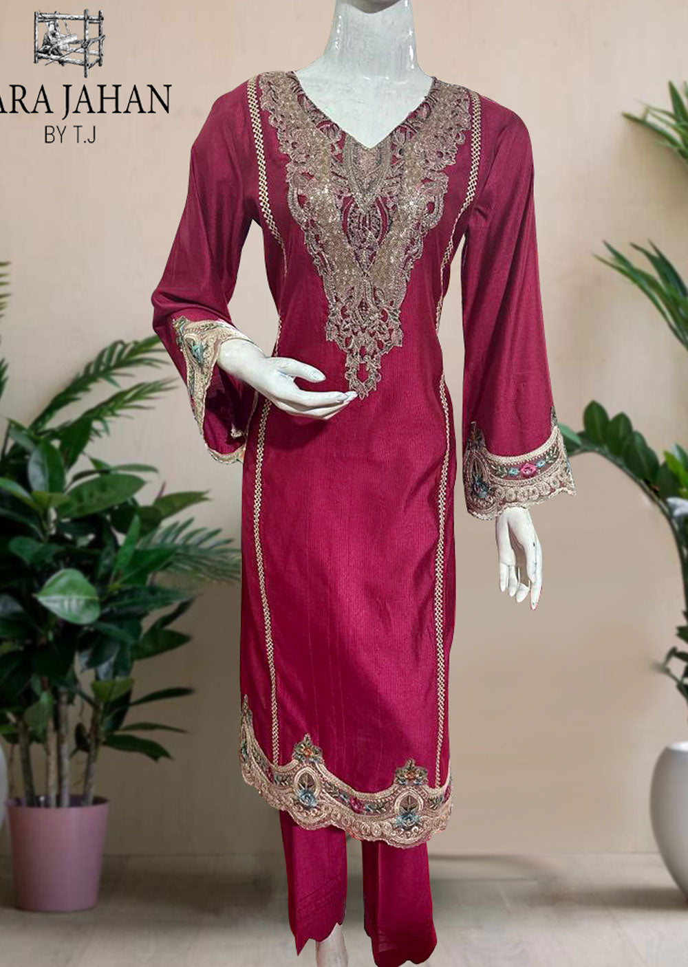 SJ-115 Readymade Semi Formal Outfit - Memsaab Online