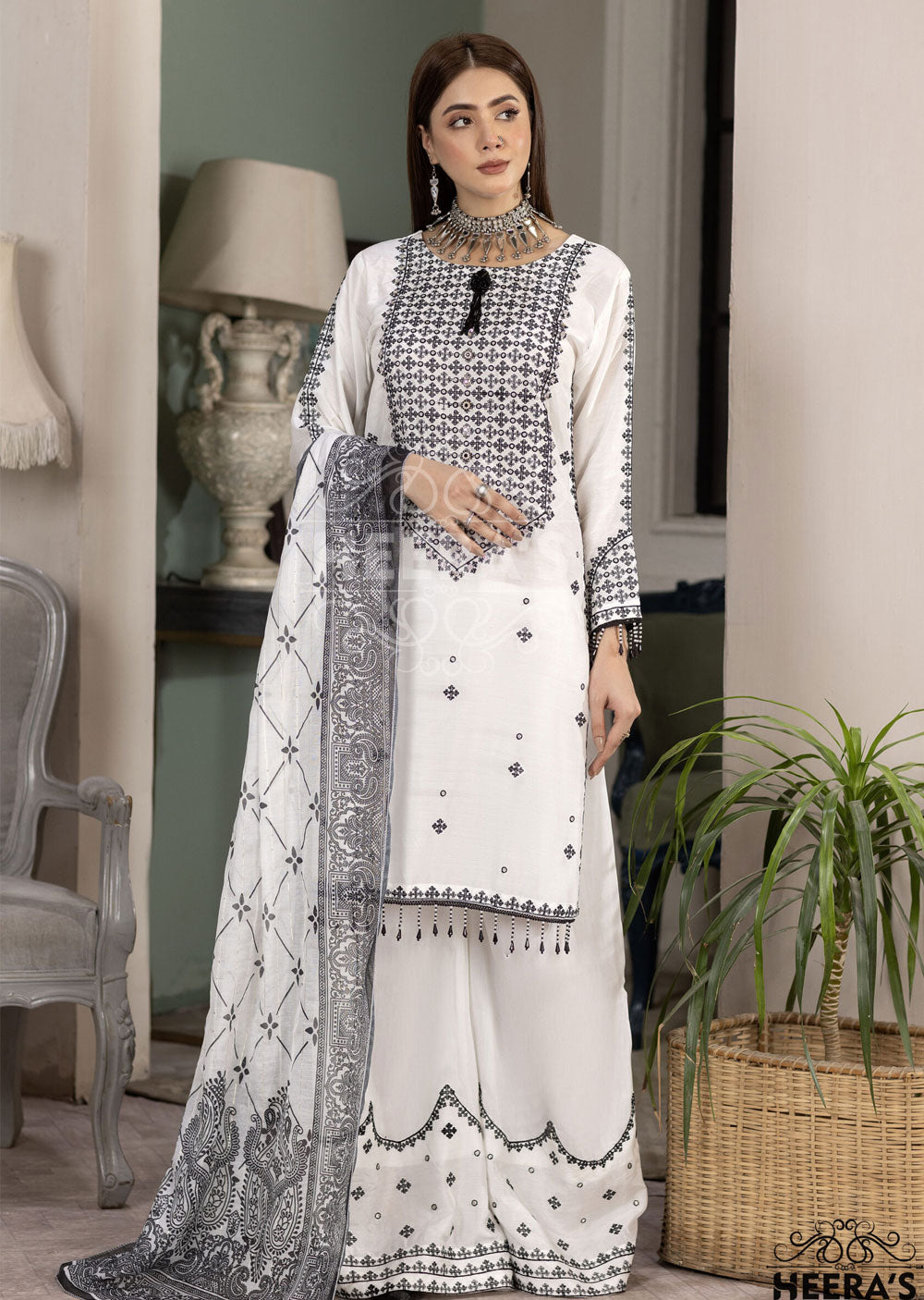 HSS-56 Readymade Winter Viscose Suit - Memsaab Online