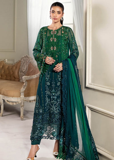 MPC-25-106-Unstitched Embroidered Chiffon Suit Maria B 2025 - Memsaab Online