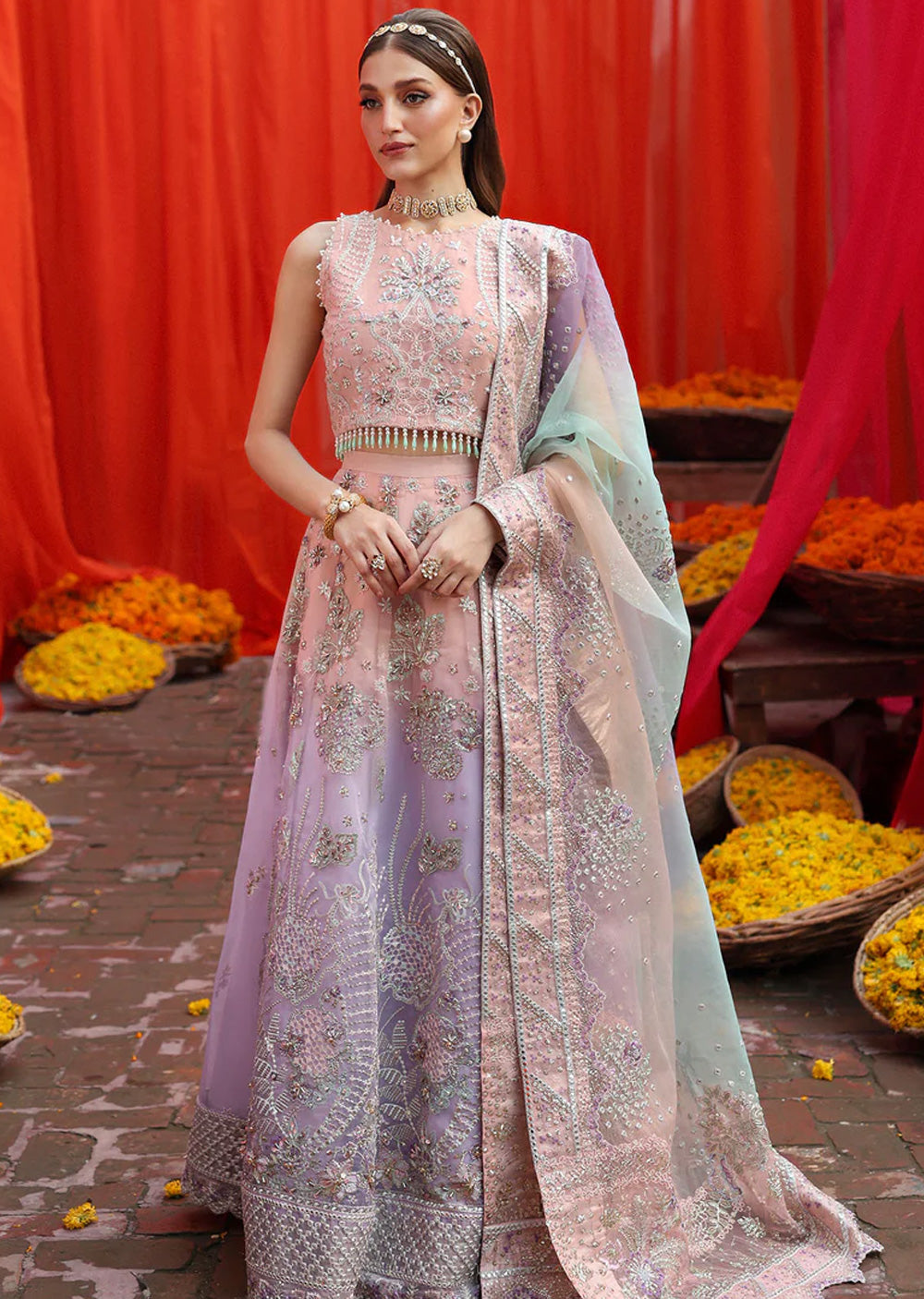 NL-81 Daria Nureh Unstitched Luxury Collection 2025 - Memsaab Online