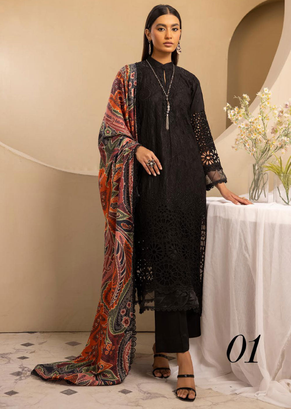 INR-01 - Readymade - Inara Chickenkari Collection 2023 - Memsaab Online