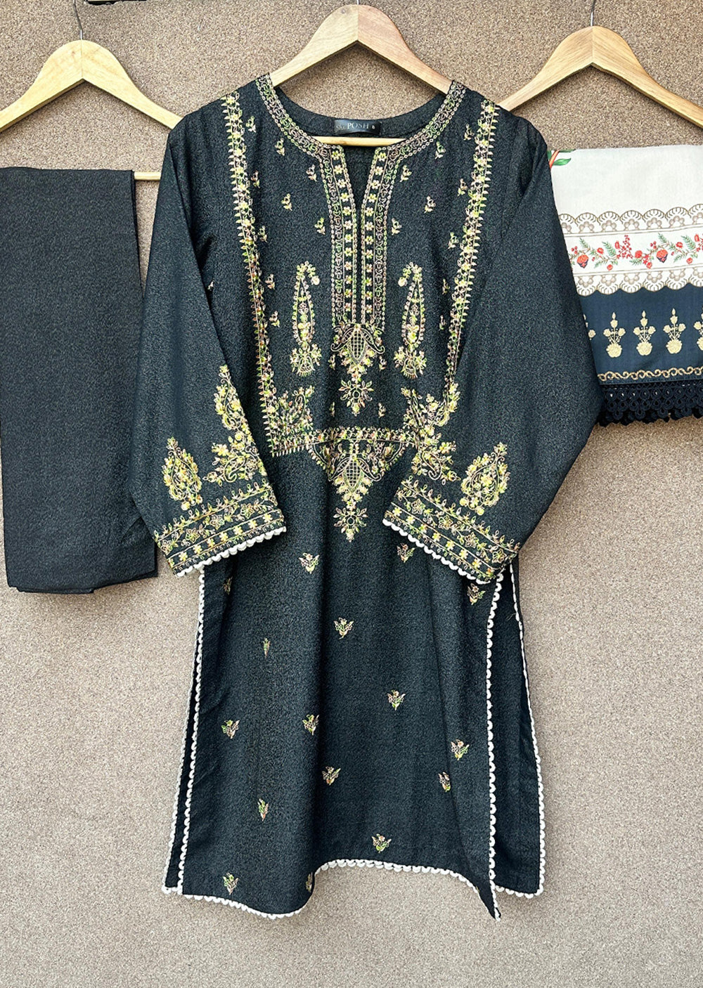 PSH-16358 - Readymade Shaposh Karandi Linen Suit 2025 - Memsaab Online