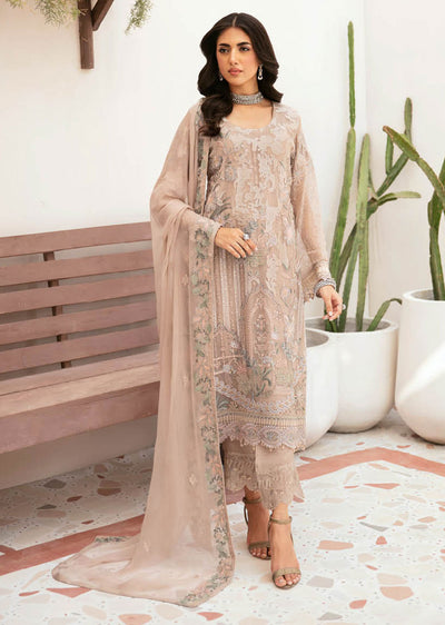 F-2601 - Unstitched - Ramsha Chiffon Collection Vol 26 2024 - Memsaab Online