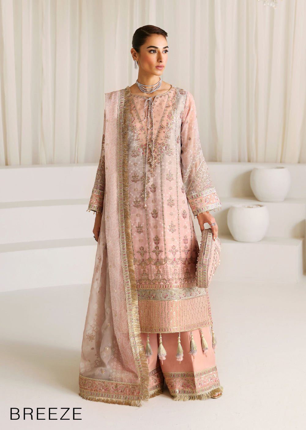 ALR-01 - Breeze - Unstitched - LA RUHE Festive Collection 2024 - Memsaab Online