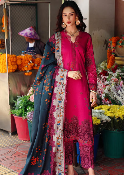 ANW6-06 CHARIZMA 3-PC Unstitched Embroidered Linen Collection 2025 - Memsaab Online