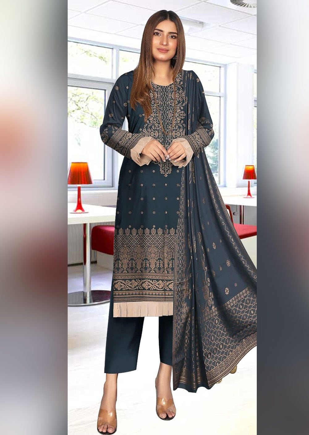 GTS-01 - Readymade - Airjet Lawn Barosha Collection 2024 - Memsaab Online