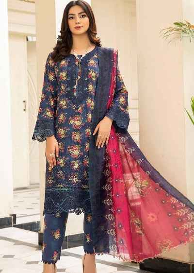 MSL-05 Readymade Munira Khazaan Linen Suit - Memsaab Online