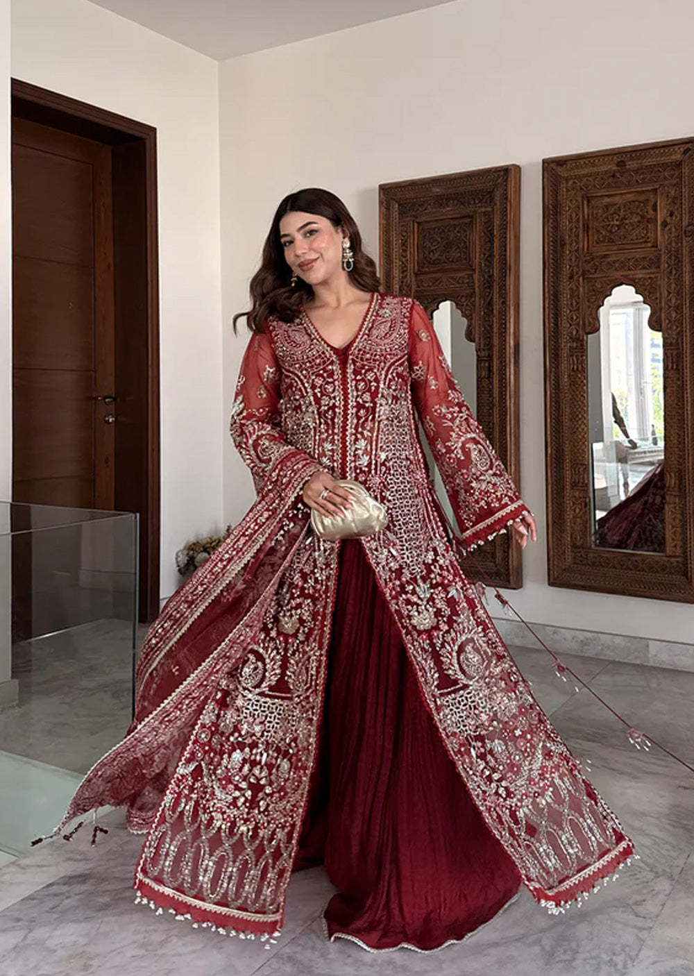 AYLN-06 SCARLET Readymade Collection by AYLIN 2025 - Memsaab Online