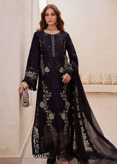 MPC-25-104-Unstitched Embroidered Chiffon Suit Maria B 2025 - Memsaab Online
